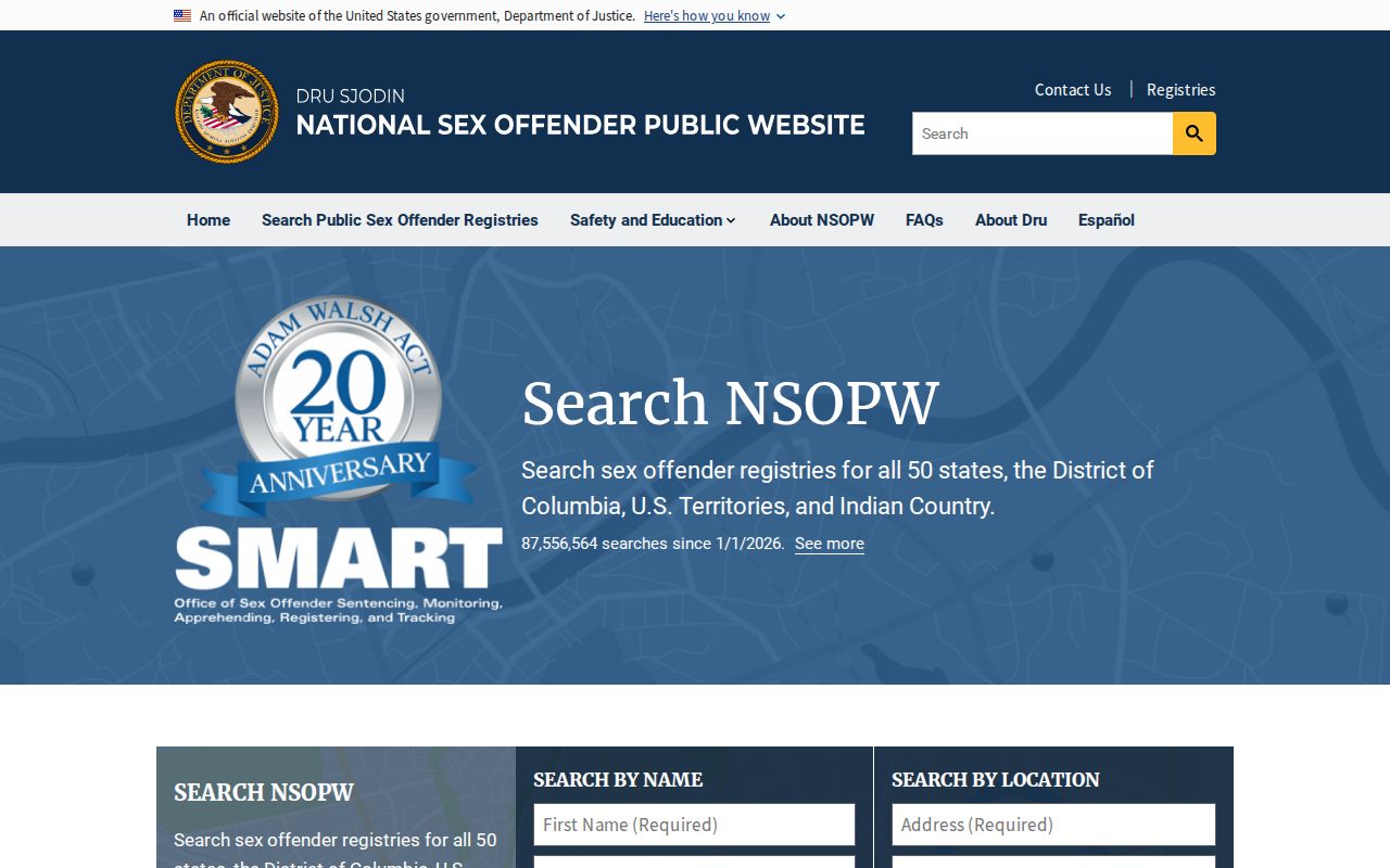 Phelps County sex offender check using the national registry search